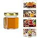 SUPERLELE 1.5oz Hexagon Mini Glass Honey Jars, 30 Pack Small Honey Jars with Gold Lids for Baby Showers, Wedding Favors, Party Favors, Spice, Jam