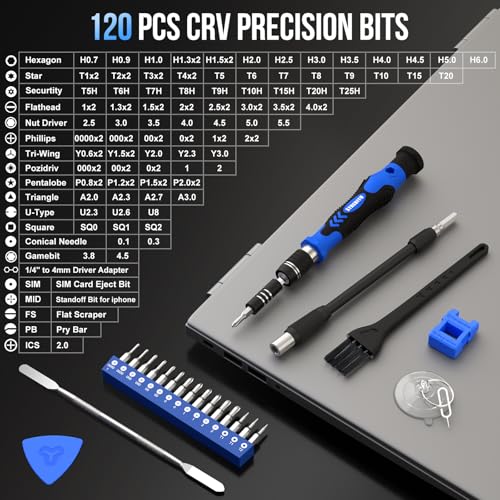 STREBITO 142-Piece Precision Screwdriver Set