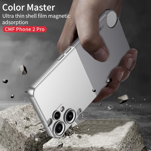 Image of BOUNCEBACK Polycarbonate Hybrid Back Case Cover for Nothing CMF Phone 2 Pro|All Over Protection|Shockproof |Dual Tone Slim Back Case Cover for Nothing CMF Phone 2 Pro - (Black)