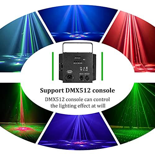Image of UV Dj Lights 100W Bee Eye Strobe Stage Lighting Disco Light with Beam Pattern Strobe Effect, Remote and DMX512 Control for Stage Wedding Bar Karawa Church Disco Show Parties...