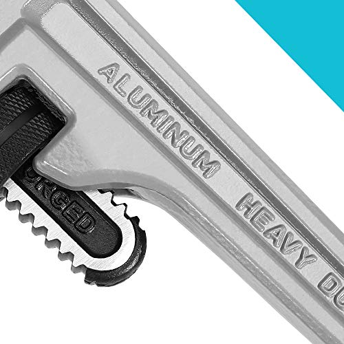 Duratech DTAHDPW10 10-Inch Heavy Duty Aluminum Straight Pipe Wrench thumb #3