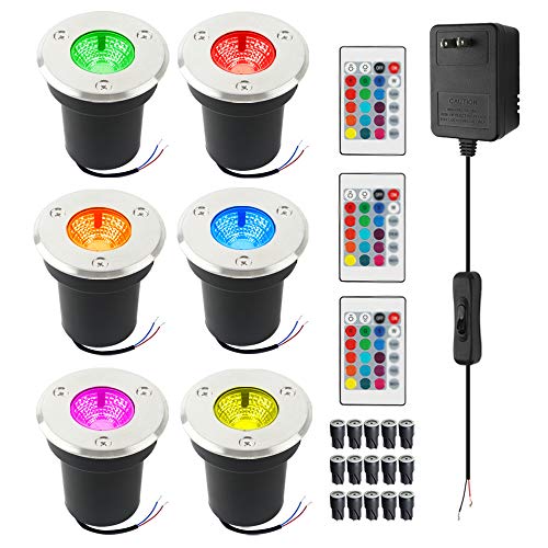 image for VOLISUN Low Voltage Landscape Lights with Transformer, RGB 6W 12V In-g