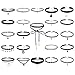 Floweralight 23Pcs Multiple Collar Chokers Necklace Length Adjustable Gothic for Women