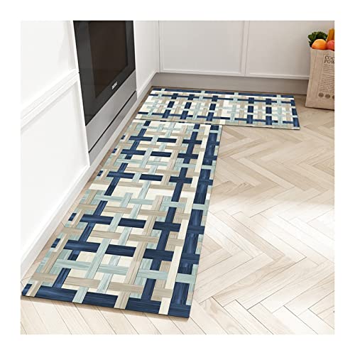 Tapis de Couloir, Antidérapant Lavable Intérieur Tapis de Sol, Moderne Poils Bas Microfibre Tapis pour Entrée Cuisine Chambre Salon, Format Personnalisé (Couleur : Multi-Colored, Taille : 0.6x0.5M) Cover