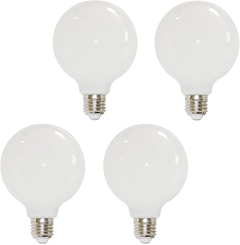 Bombillas LED E26 de 9 W G25G80, no regulables, 3000 K, luz blanca cálida de 800 lúmenes, equivalente a 80 W, luz de tocador para espejo de tocador,
