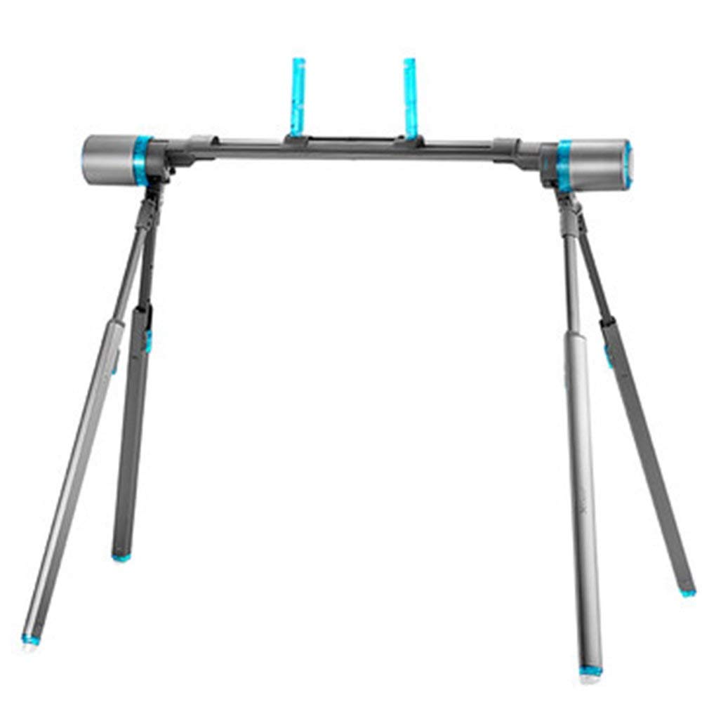 WYZXR Folding Table Adjustable Universal Multi-Purpose Bedside Shelves Bed with Luggage on The Floor (Deep Gray) (4 inch -10 inch) Can be rotated