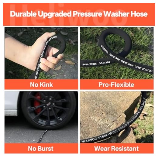 Heliwoo 100 FT Pressure Washer Hose