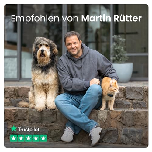 Tractive Mini Smarter Katzen GPS Tracker | Marktführer GPS Tracker Katze | Live-Ortung | Revier & Positionsverlauf | Sicherheitshalsband inkludiert