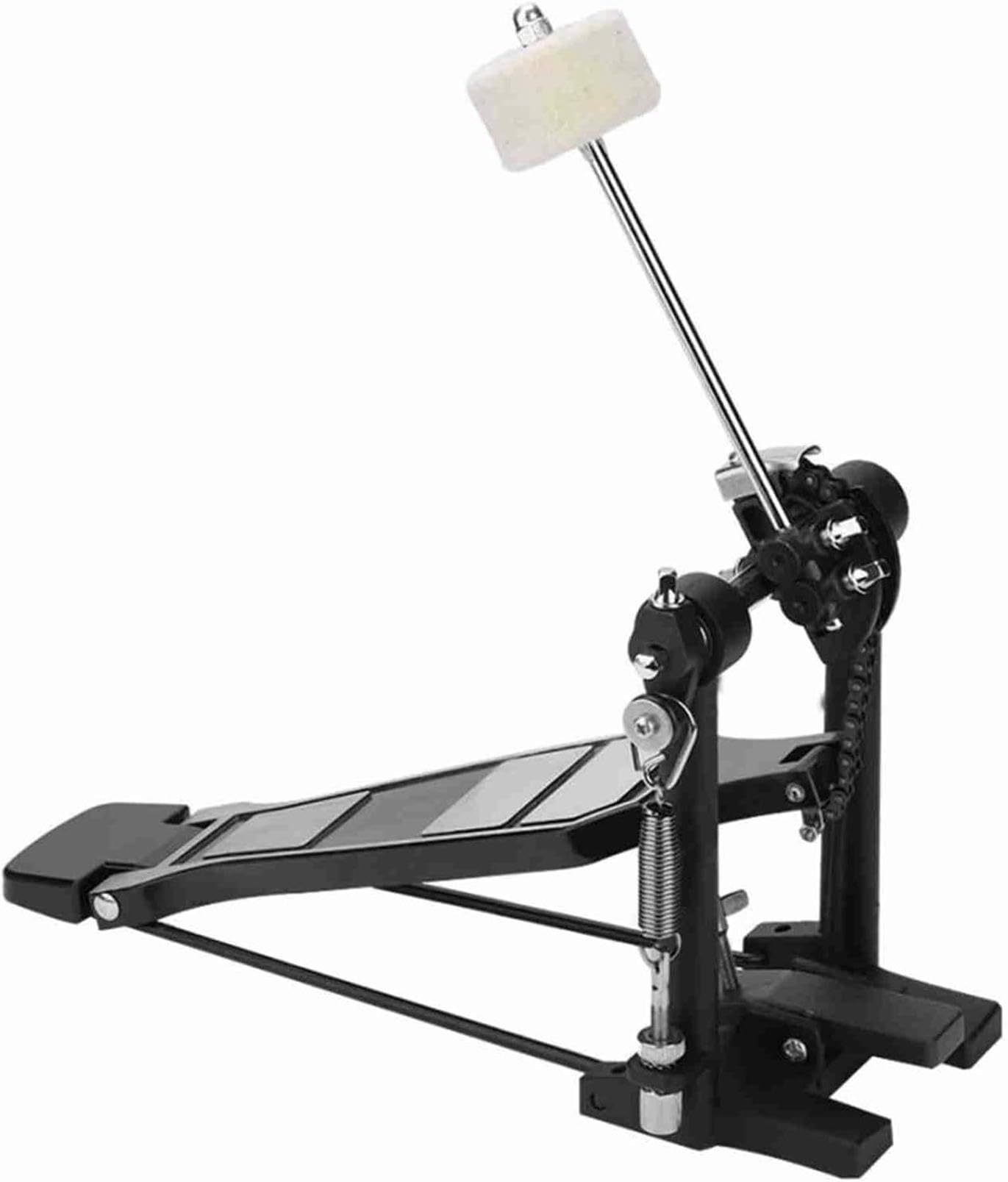 Double pédale de grosse caisse – Système d'entraînement à double chaîne pour une réponse fluide, cadre en métal renforcé pour plus de stabilité et de durabilité
