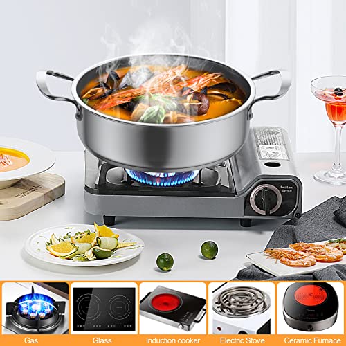 Stainless Steel pots and pans set, 6 Piece Nonstick Kitchen Induction Cookware Set,Works with Induction/Electric and Gas Cooktops, Nonstick, Dishwasher - Image 7