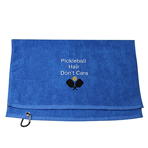 Jxgzso Pickleball Towel Pickleball Hair Don't Care Embroidered Sports Teem Hand Towel Gift For Pickleball Player (Pickleball Hair T) #TOP3