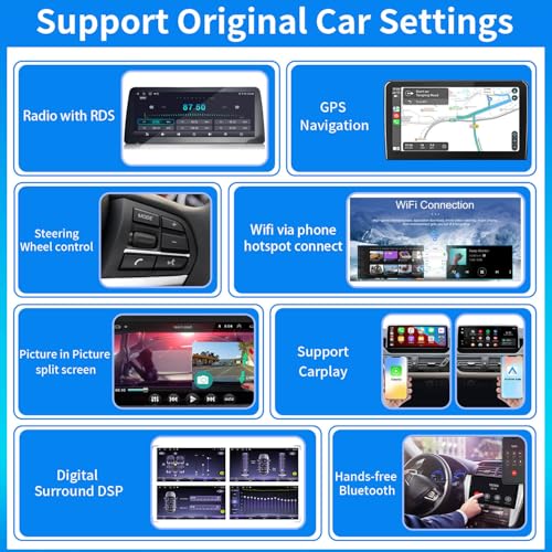 Radio para auto con pantalla táctil HD 10.25 pulgadas miniatura 6