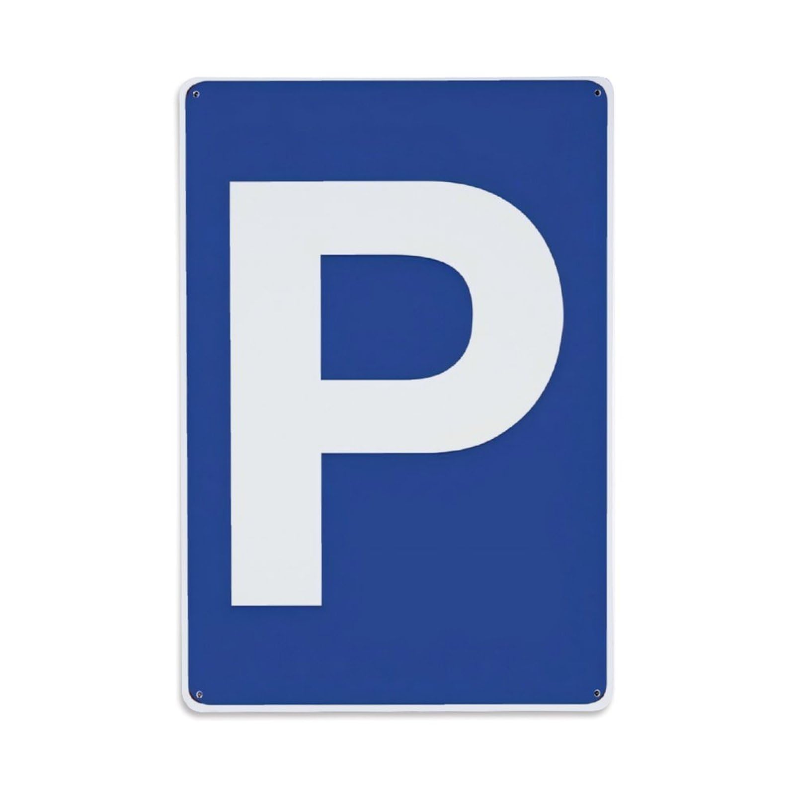 Blue Parking Sign Vintage Aluminium Metal Sign, Retro Wall Decor for Home, Bar, Garage & Farmhouse 30x20cm