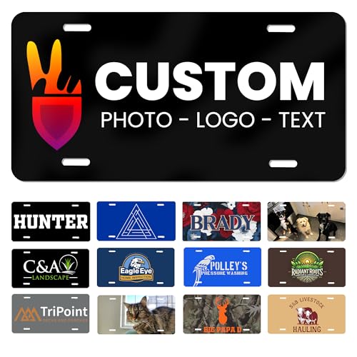 Custom License Plate for Car or Truck – Personalized Front Tag with Your Text,...