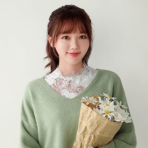 Fake Collar Detachable Dickey Collar Blouse Half Shirts Lace False Collars for Women Girls3