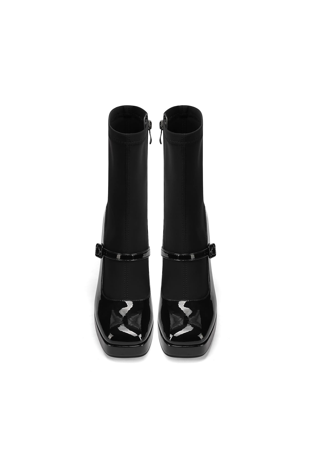 QUEEN HELENA Tronchetti con Cinturino Stivaletti con Tacco Donna ZM9833