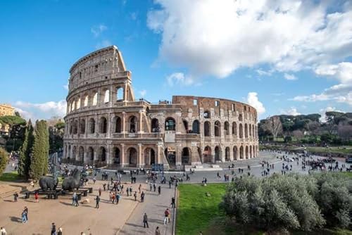 【イタリアの風景ポストカード】欧州 イタリアの首都 ローマ コロッセオ 円形競技場1 はがき フォトカードお土産に photo by daikegoro