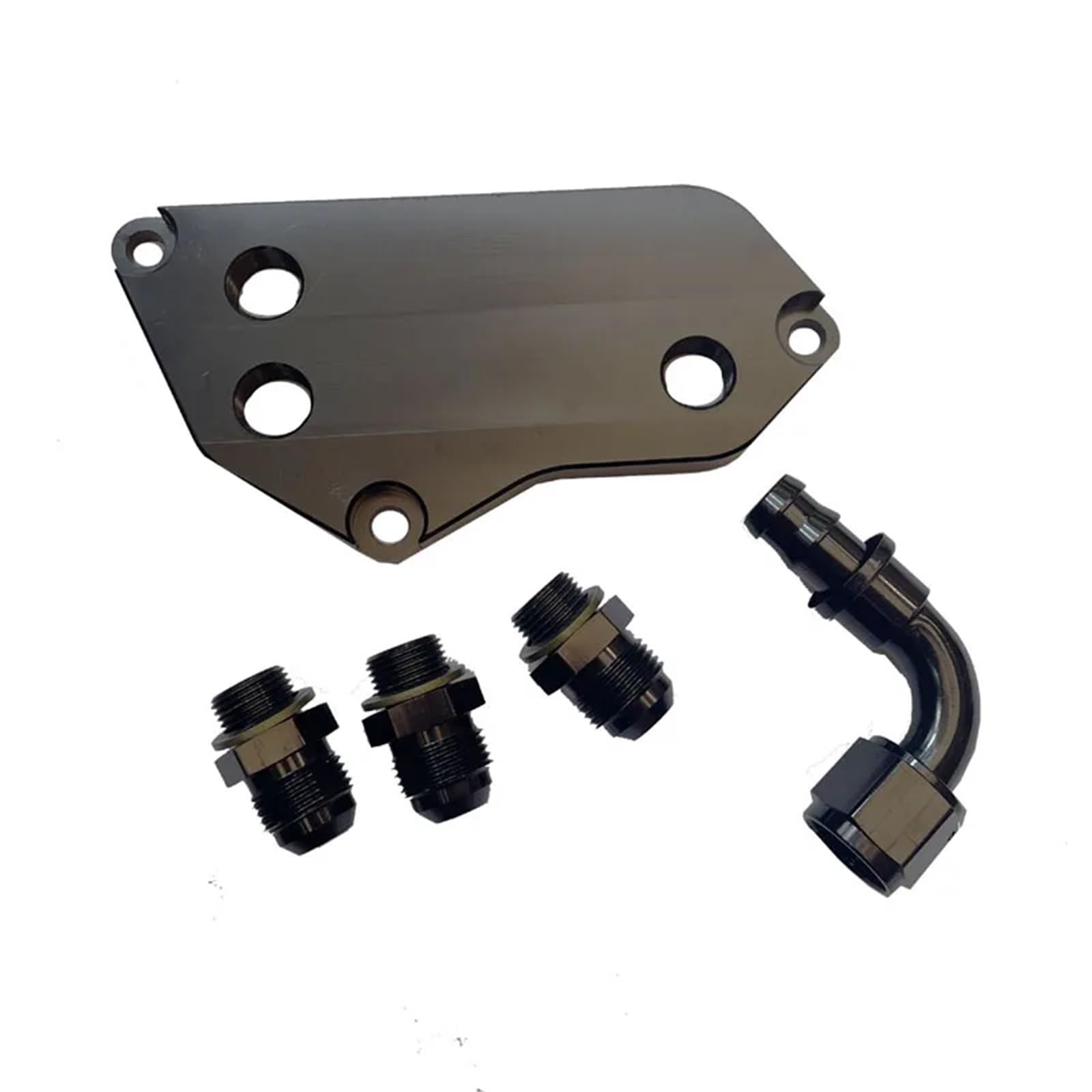Ze złączami do Bmw F30 N20B20 N52B30 samochód AN10 filtr oleju Adapter płyty pośredniej Adapter chłodnicy oleju zestaw chłodnicy przekładniowego