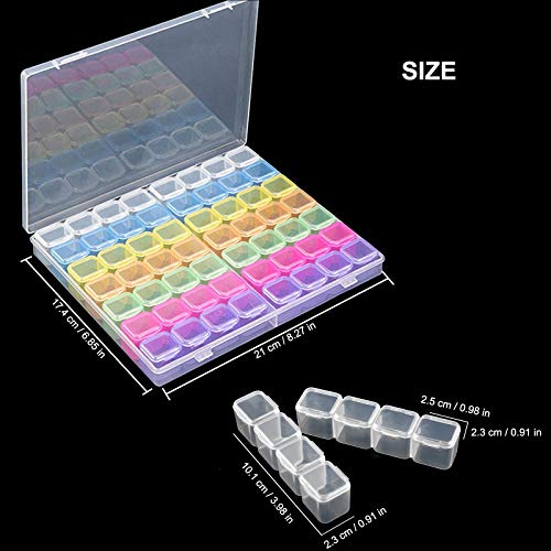 Diamond Painting Box 56 Kleines Gitter Diamant Stickerei Sortierbox Kunststoff Sortierbox Diamond Painting Box Für… – Bild 3