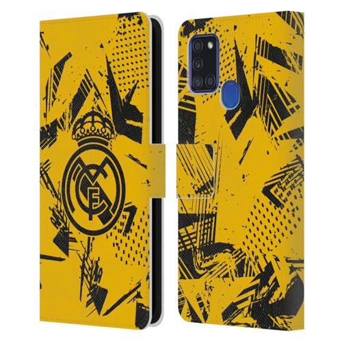 Real Madrid CF Étui Portefeuille avec Stand Réglable pour Samsung A21s 2020