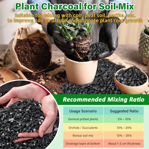 Image of Legigo 10QT Horticultural Charcoal- Natural Biochar Soil Amendment