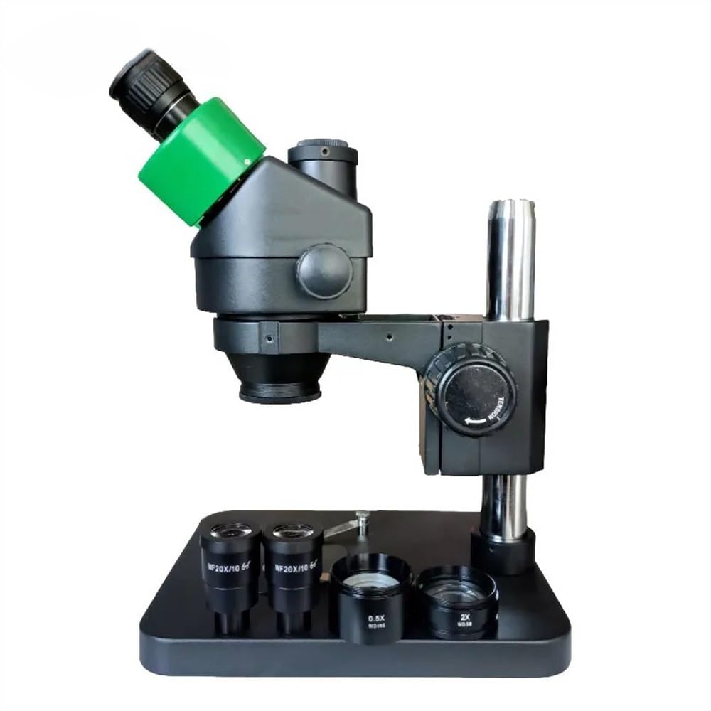 Microscope 3.5X-180X Simul Focal Trinocular Microscope Complete Acessories Stereo Microscopio 20X Eyepiece 76MM Focus Rack(3.5x-90x)