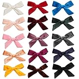 inSowni 15 Pack Velvet Bow Alligator Hair Clips Barrettes Accessories for Baby Girls Toddlers Teens...