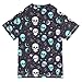 Wudan Cute Skulls Stars Girl Bathing Suit Short Sleeves Girls Swimsuit with Rashguard Swimwears Volleyball Shirts for Toddler Boy 7-8Y