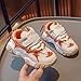 Fashion All Seasons Children Sports Shoes Boys and Girls Run Thick Sole Non Slip Lightweight Mesh (Orange, 1 Big Kids)
