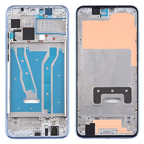 Cadre LCD boîtier Huawei Y9 2019 : plaque lunette avant de remplacement silver