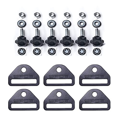 Image of GPCA GP Star Thumb Screws & D-Plates Set M8, Wrangler 4xe /JL /JT /JK