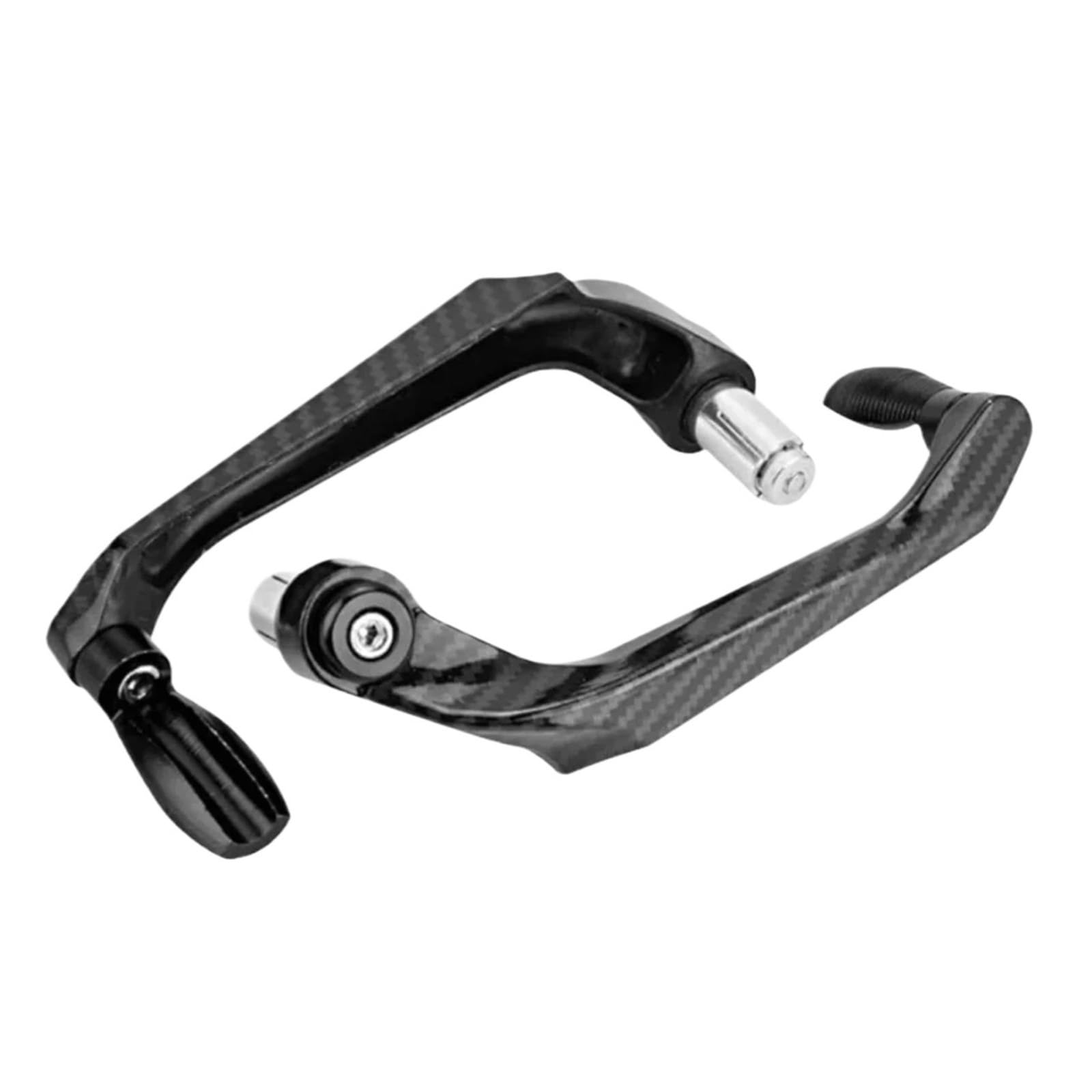 HJTEDHE Universal Motorcycle Aluminum Alloy Handlebar Brake Clutch Lever Hand Guard Protector Motorcycle Handlebar Lever Guards(Black)