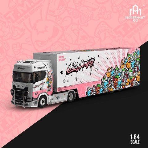 1/64 Truck スカニア トラック ウィングトレーラー トランスポーター