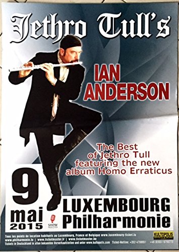 Poster Jethro Tull Ian Anderson 2015 grand format décoration studio musique