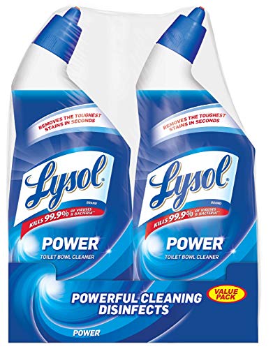 Lysol Power Toilet Bowl Cleaner Value Pack, 2 Count (Pack of 3) TOTAL OF 6 BOTTLES