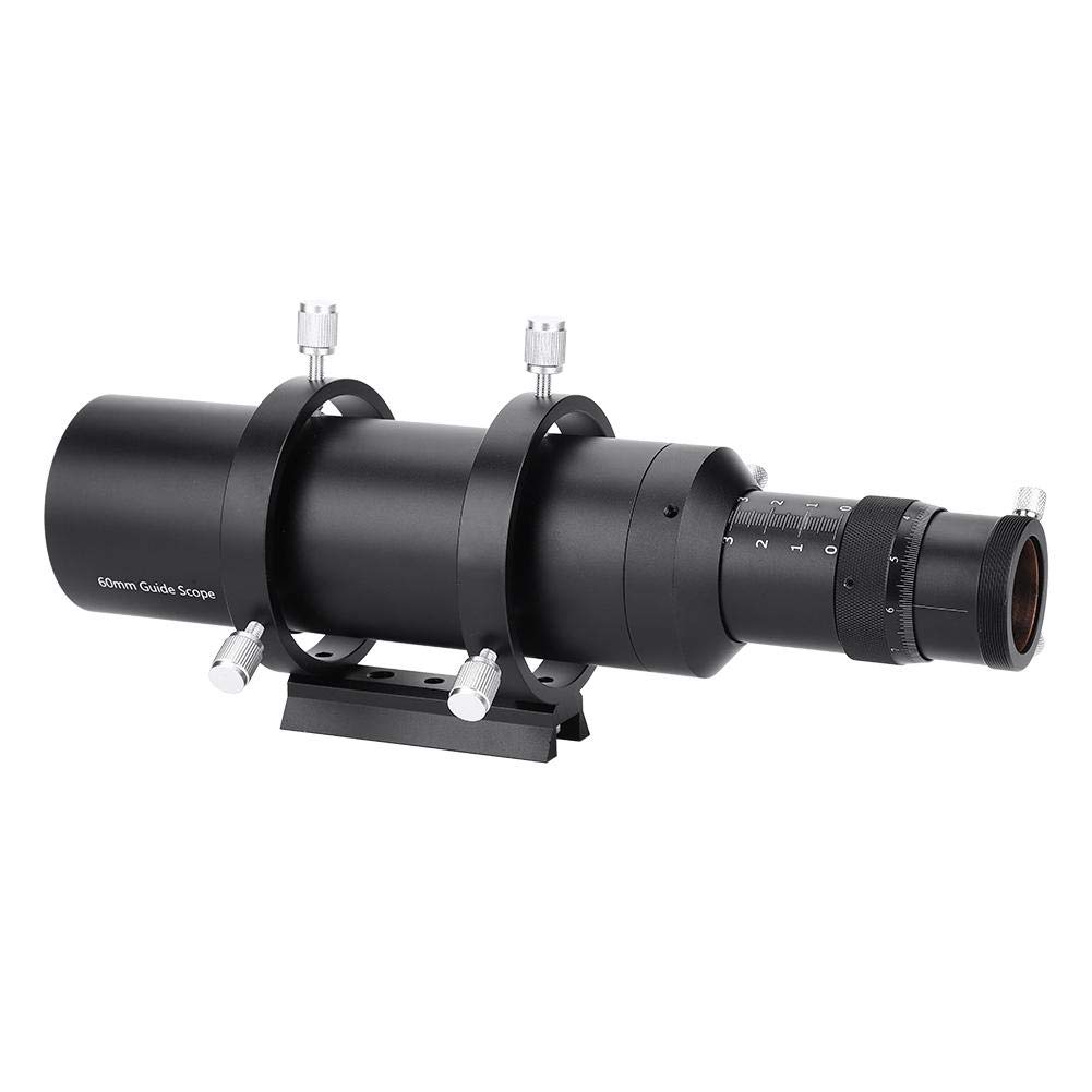 Cannocchiale da ricerca 60mm con lunghezza focale 240mm Focalizzatore in lega di alluminio con doppio focalizzatore elicoidale e staffa per telescopio astronomico