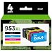 Produktbild EZUZ 953XL Ersatz-Tintenpatrone Kompatibel mit HP 953XL Multipack Schwarz/Cyan/Magenta/Gelb für HP Officejet Pro 7720 Patronen 7740 8210 8710 8715 8718 8720 8740