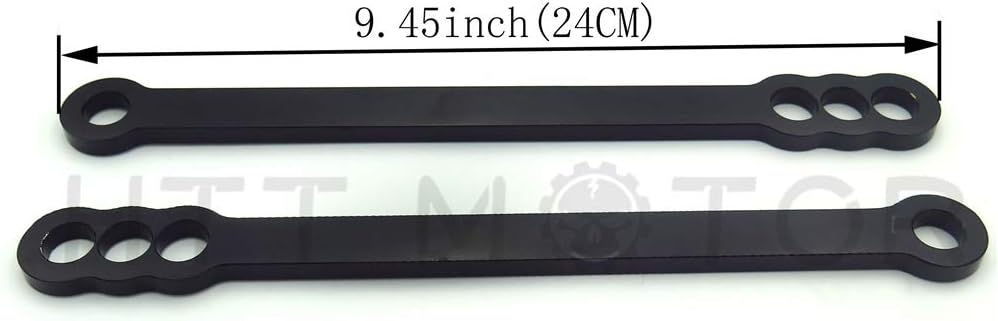 MT005- Black Lowering Links Compatible with Kawasaki Zx6R Zx636 Zzr600 Ninja Zx9R 9R Zx12R Zx-12R
