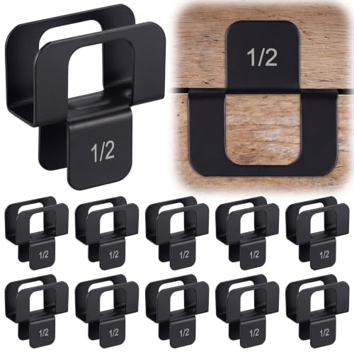 Image of Hicarer 100 Pcs Plywood H Clips for Roofing Panel Plywood Sheathing Clip, Steel Box Clips Panel Edge Sheathing Clip Quick Installation-hot Dipped Galvanized for Extended Life (Black,1 /2 Inch)