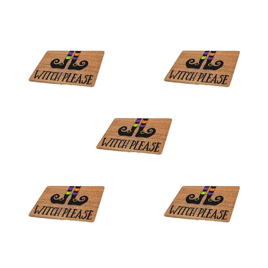 Tapis d'Halloween lot de 5 pour salon et cuisine paillasson de bienvenue style 9