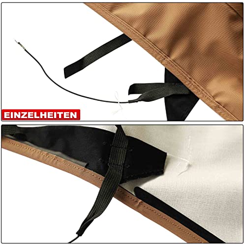 Frankberg Cabrioverdeck Softtop Verdeckbezug Braun Kompatibel mit New Beetle Cabriolet 1Y7 1.8L-2.5L 2002-2010 Replace# VWNB TAN-STF