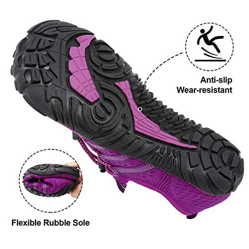 Image of XIHALOOK Athletic Hiking Water Shoes Womens Mens Quick Dry Barefoot for Beach Walking Kayaking Surfing Training