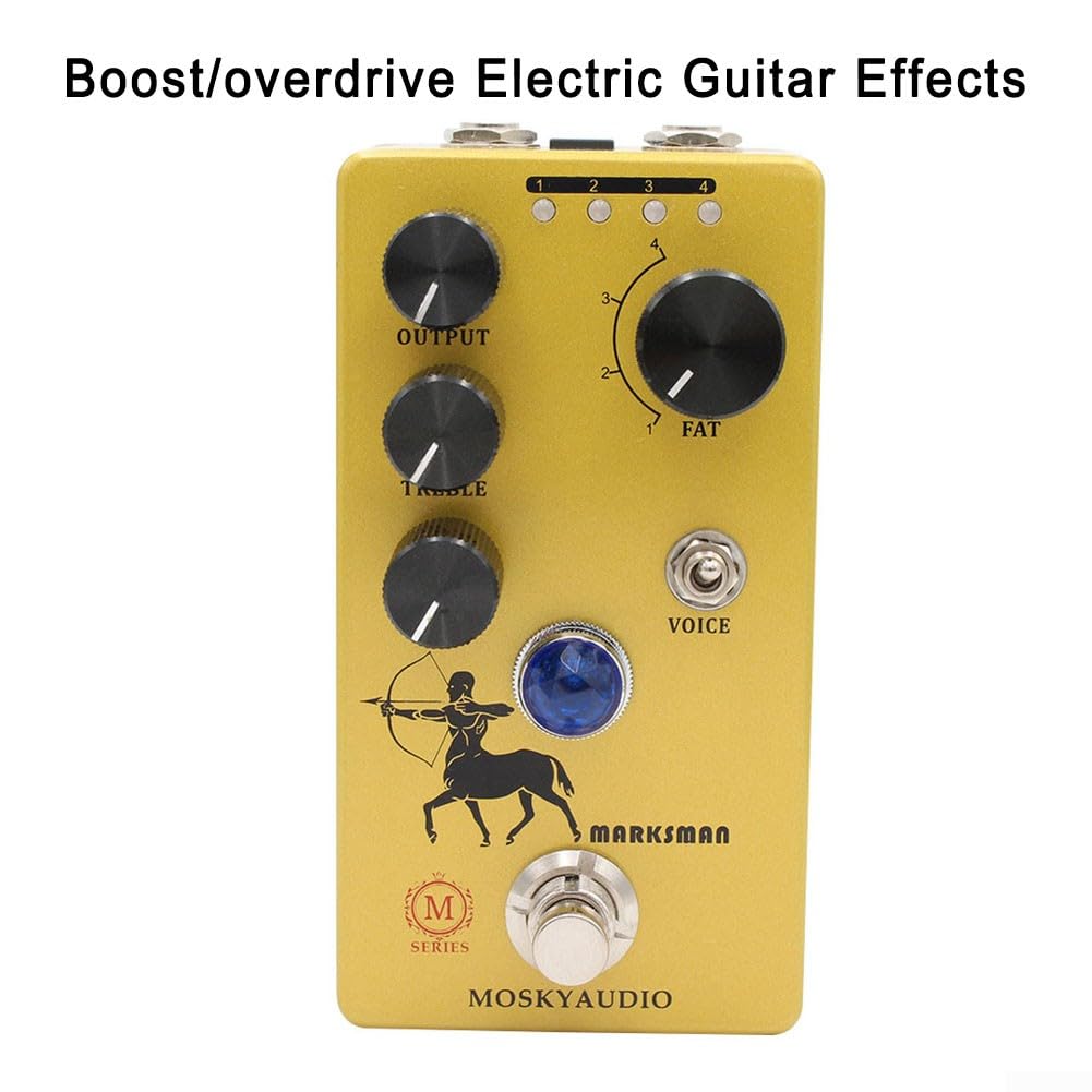Gitarren-Effektpedal, Mosky Marksman Boost Overdrive das elektrische Distortion Gitarrenpedal basierend auf Volltone-OCD-Schaltung