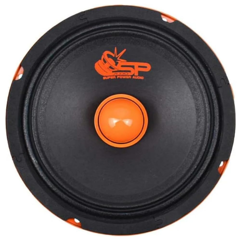 SP Audio SP-EM6.5 KIT, 1 Kit a 2 Vie da 6,5" 16,5 cm 165 mm, 200 Watt RMS 400 Watt Max, 4 Ohm, 2 Midrange, 2 Tweeter, 2 Crossover, Portiere, Sportelli, Per Auto