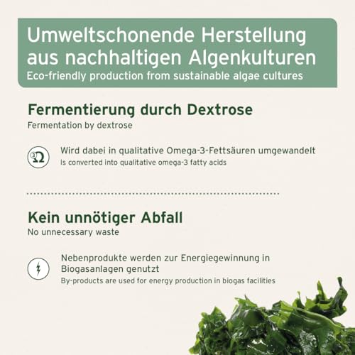 AniForte Algenöl für Pferde, Hunde & Katzen 50 ml – Hochkonzentriertes, veganes Omega-3 Öl aus Algen unterstützt Gelenke, Stoffwechsel, Fell & Haut