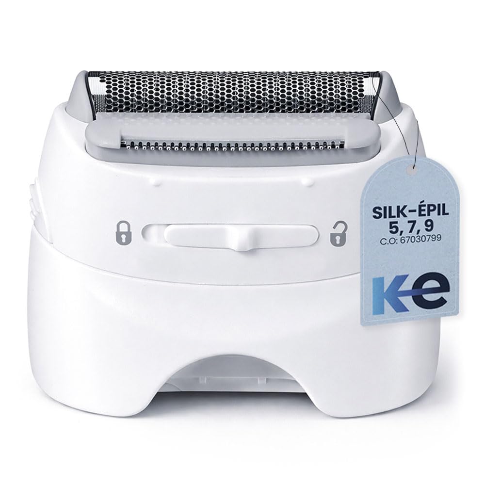 Anakel Home Replacement Head Epilator Shaver Shaver 67030799 Compatible with Braun Silkepil Series 7, Silkepil 5 and Series 9, White