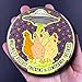 Chicken Conspiracy Theories Pinback Button, Handmade Pet Portrait Gift, 2.25 or 3.5 Inch Available (2.25