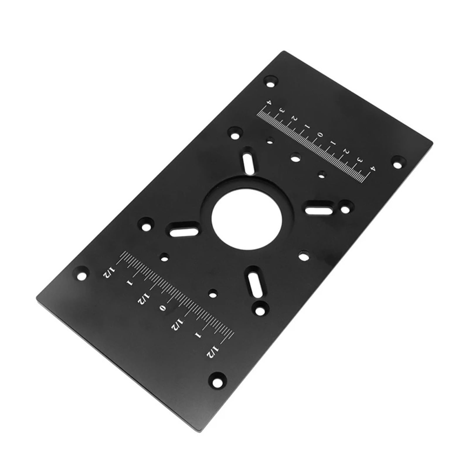 Płytka Wsuwana Do Stołu Routera Zestaw Podnoszenia - Odchylana Obróbki Drewna Maszyny Przycinania Silnika 65 Mm Szeroka Kompatybilność(Black)
