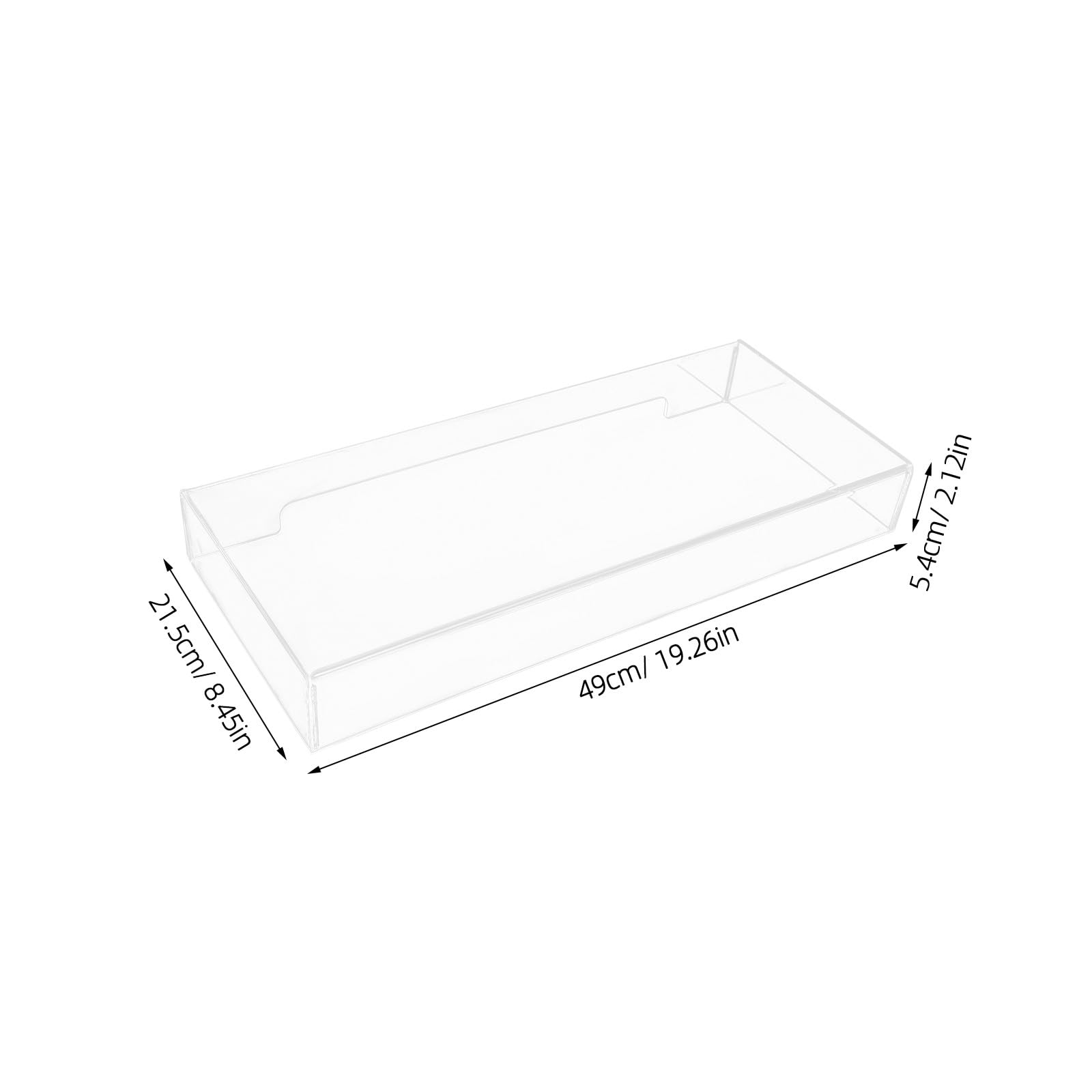 NUOBESTY Funda Protectora y Desmontable para Teclado Acrílico Transparente Protección contra Polvo y Golpes Cubierta Adecuado para Uso Doméstico