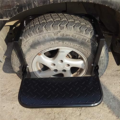 Adjustable Folding Vehicle Step, Easy Access to Rooftop and Roof-Rack, Non-Slip Pedal for Car and SUV